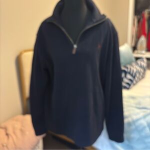 Ralph Lauren Polo Dark Blue Half-Zip Sweater
